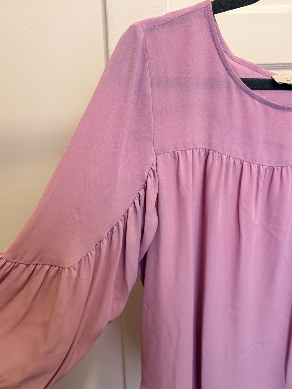 LOFT Lavender Long-Sleeve Peasant Top - Women Tops - Picture 2 of 5